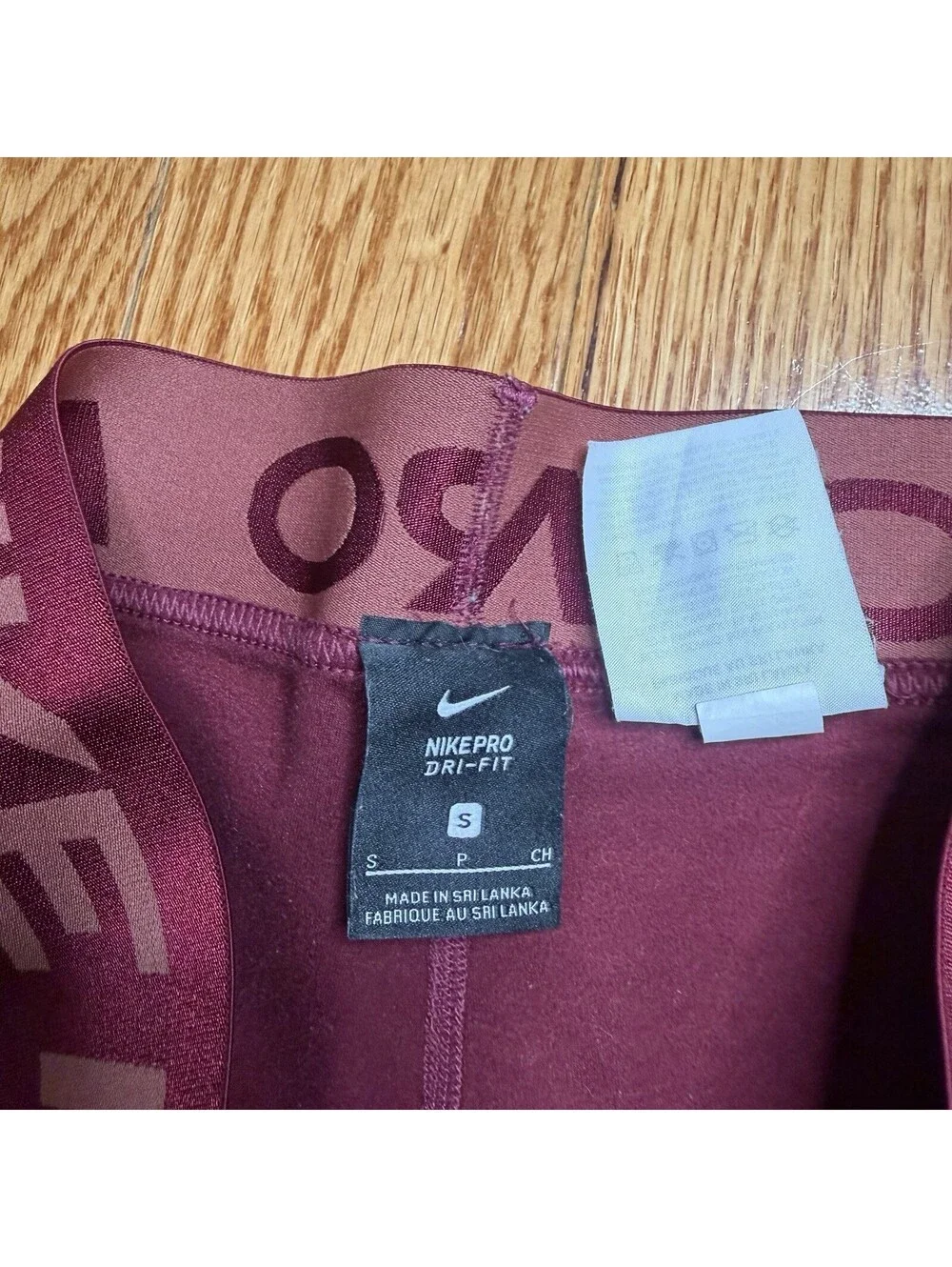 Size Small Women’s Nike Pro Dri-FIT  Burgundy Color.